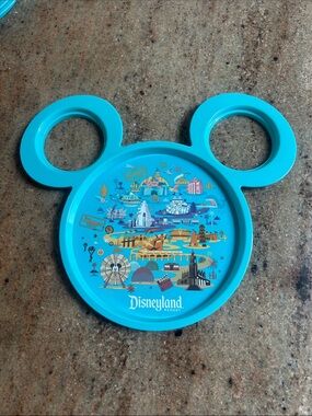 Disneyland Resort 2025 Mickey Ear Shaped Plate - Turquoise sip & savor